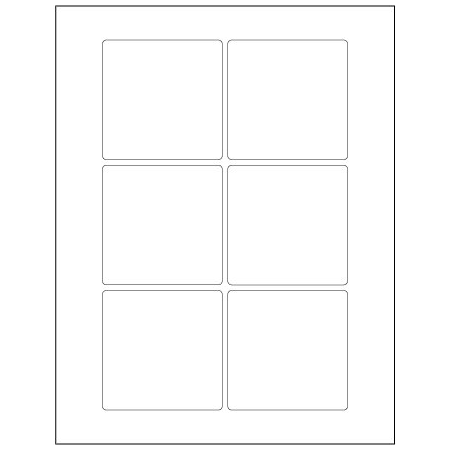 Bsc Preferred 3 x 3'' Weather-Resistant Laser Labels, 600PK BUY00091540